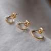 Huggie Hoop Diamond Dusted Earrings by Christina Kober - Freshie & Zero