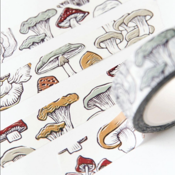 Root & Branch Washi Tape: Mushroom + Fungi - Freshie & Zero