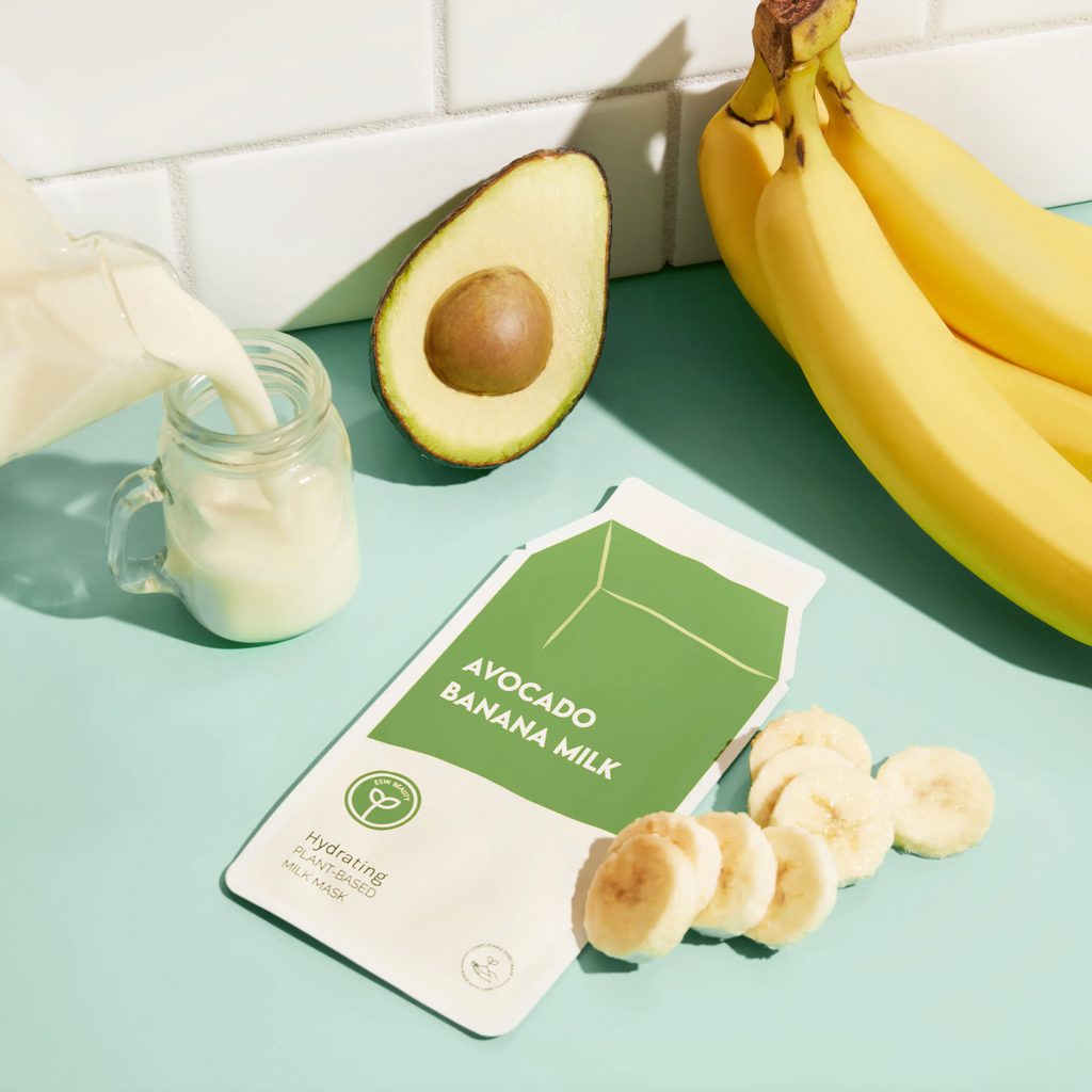 Avocado Banana Milk Hydrating Plant Based Milk Mask - Freshie & Zero Studio Shop