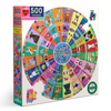 Dogs Of The World Round 500 piece Puzzle - Freshie & Zero Studio Shop