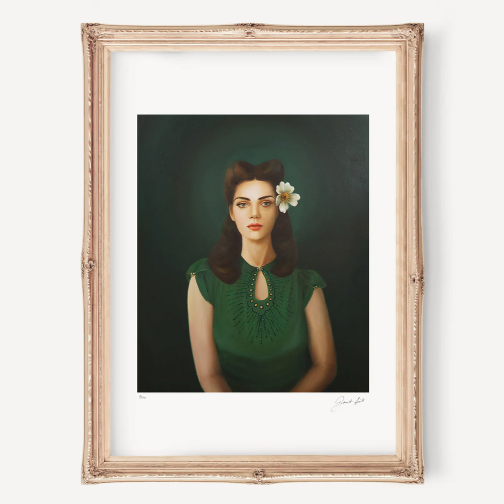 Janet Hill Art Print: Hera 8.5"x11" - Freshie & Zero Studio Shop
