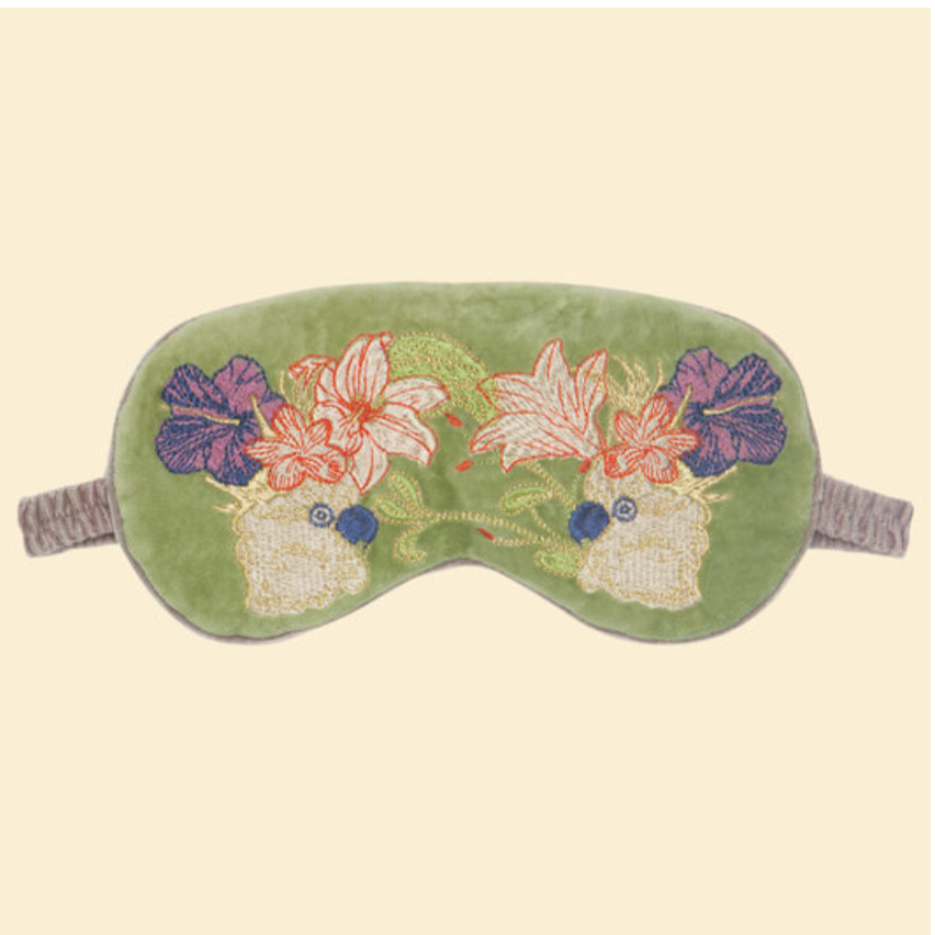 Lavender Velvet Eye Mask by Powder Design - Sage - Freshie & Zero Studio Shop