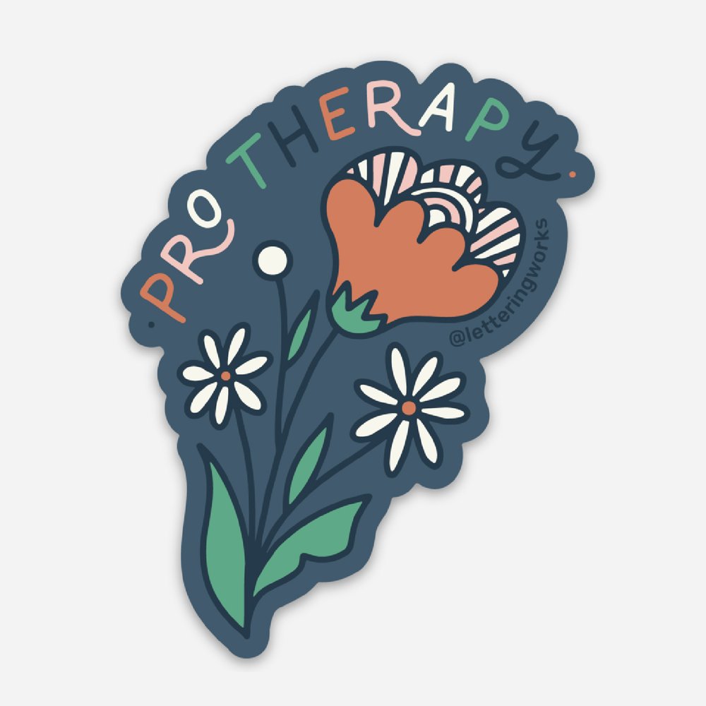 Pro Therapy Flower Sticker - Freshie & Zero