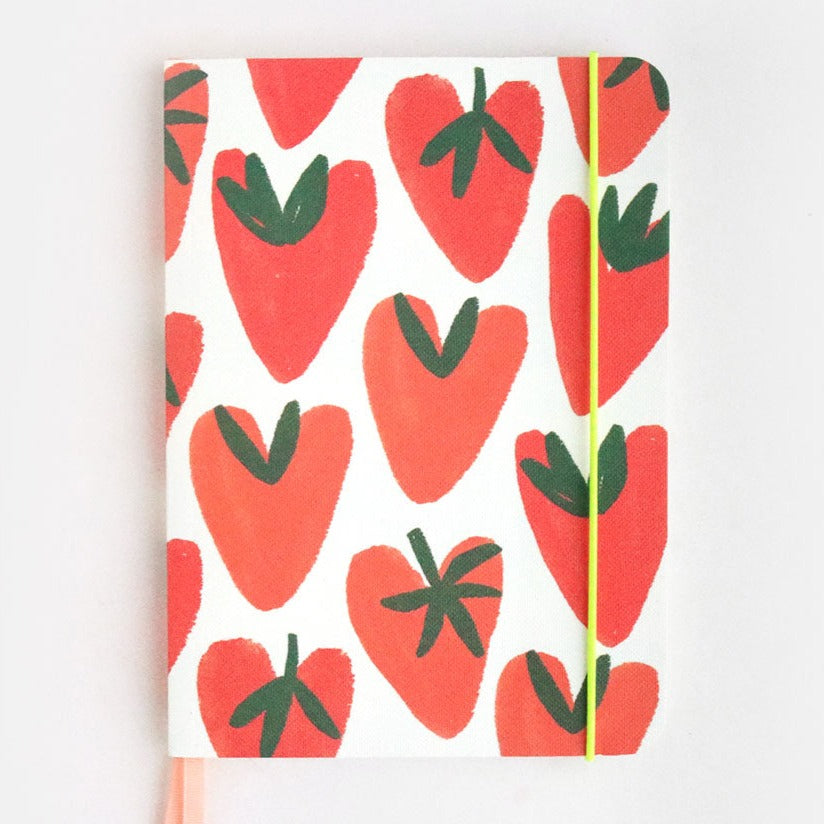 Softback Notebook: Strawberry Heart - Freshie & Zero Studio Shop