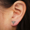 Tiny Stud Earrings: Lunar Moths - Freshie & Zero Studio Shop