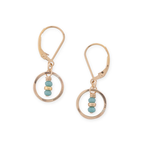 Freshie & Zero Seedling Sky earrings featuring delicate dangling seedling design on silver hooks.