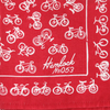Hemlock Bandana: Red Bikes - Freshie & Zero Studio Shop