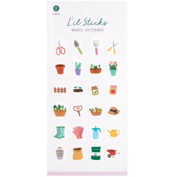 Washi Stickers: Gardening - Freshie & Zero Studio Shop