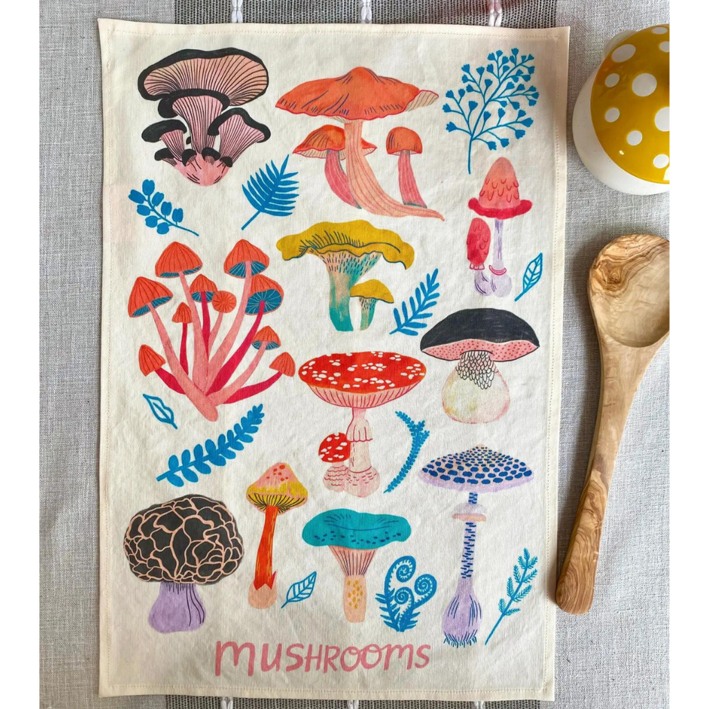 Mushroom Tea Towel - Freshie & Zero Studio Shop