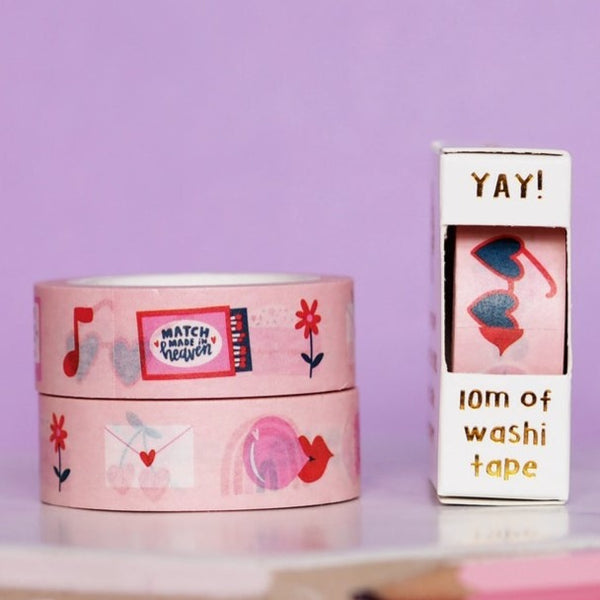 Nutmeg & Arlo Washi Tape: Hey Valentine - Freshie & Zero
