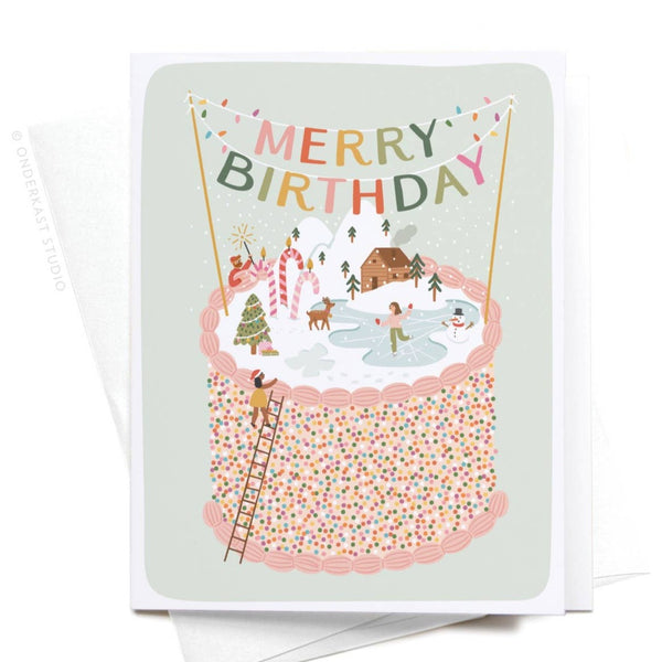 Merry Birthday Greeting Card - Freshie & Zero Studio Shop