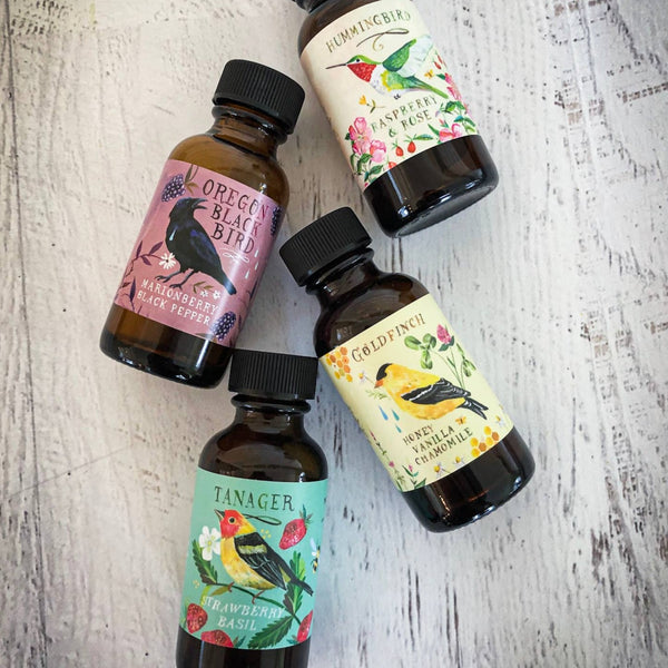 Simple Syrups Sampler Set: Sweet Bird - Freshie & Zero Studio Shop