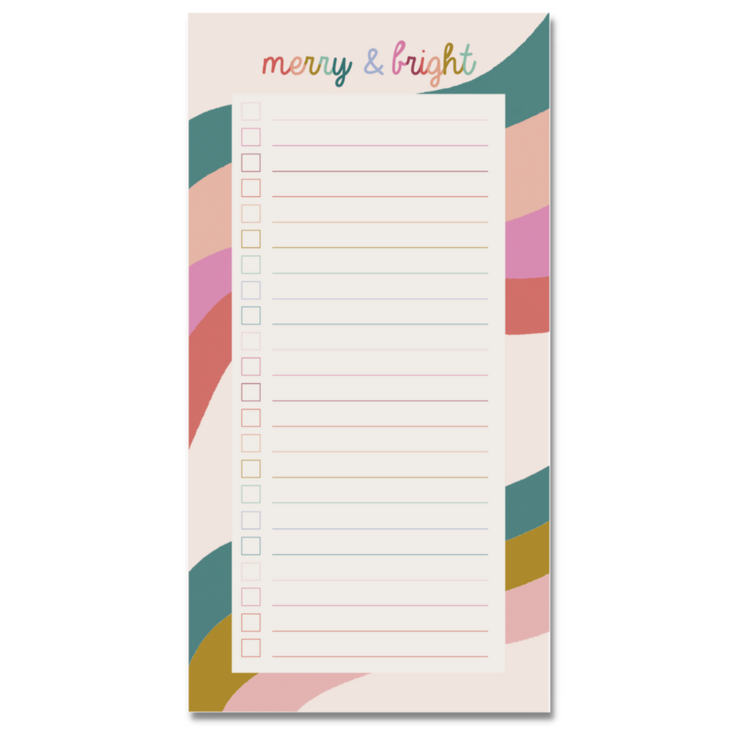Merry & Bright Tearaway Notepad - Freshie & Zero Studio Shop