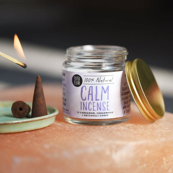 Calm Incense Cones by Paper Plane - Freshie & Zero Studio Shop