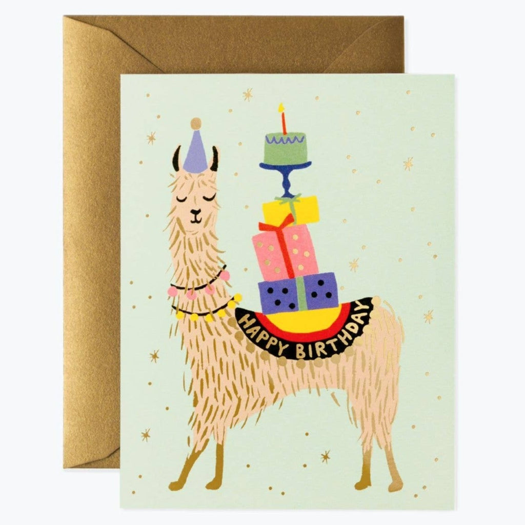 Llama Birthday Card - Freshie & Zero Studio Shop