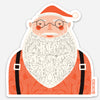 Illustrated Santa Sticker - Freshie & Zero Studio Shop