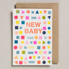 Neon Shapes New Baby Card - Freshie & Zero Studio Shop