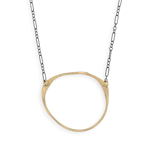 Antique stone necklace from Freshie & Zero featuring a rustic, handcrafted design with polished stone pendant and adjustable cord.