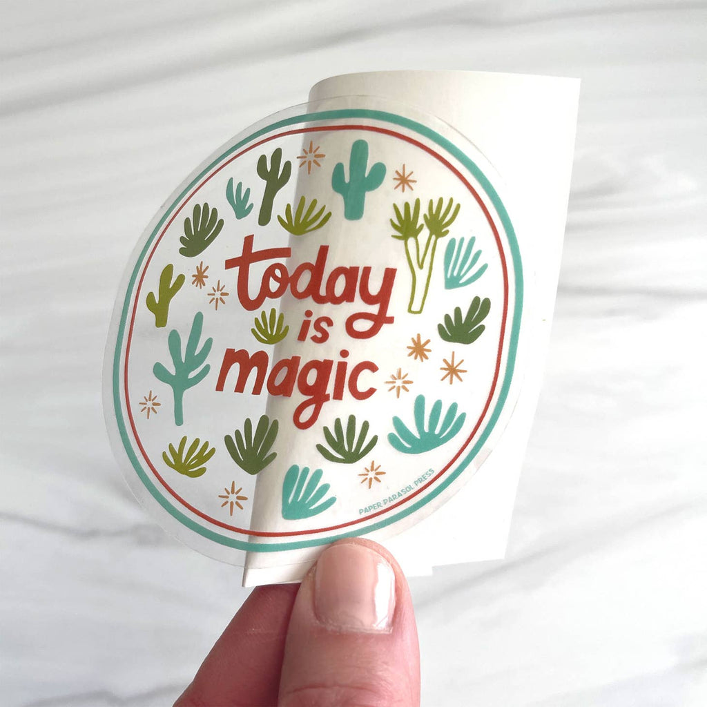 Today is Magic Clear Sticker - Freshie & Zero Studio Shop