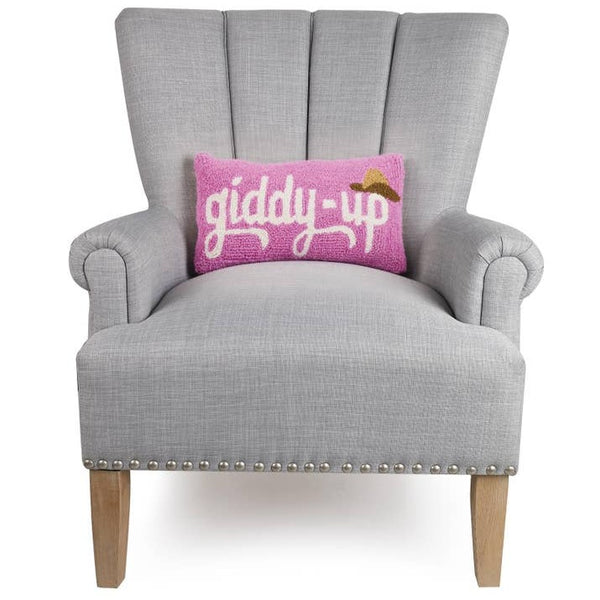 Giddy Up Pink Hook Pillow - Freshie & Zero Studio Shop