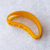 mustard yellow hair claw bean shaped clip