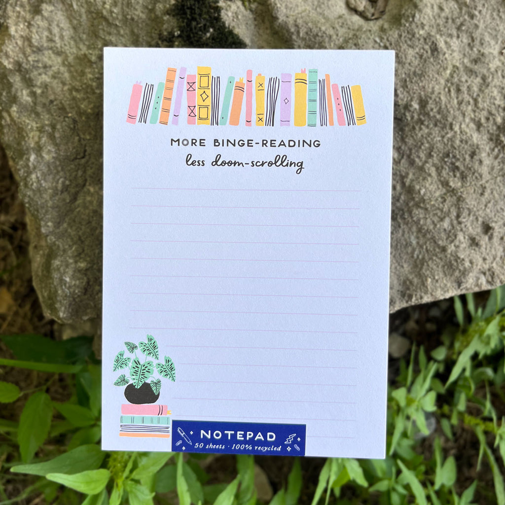 Binge-reading Notepad - Freshie & Zero Studio Shop