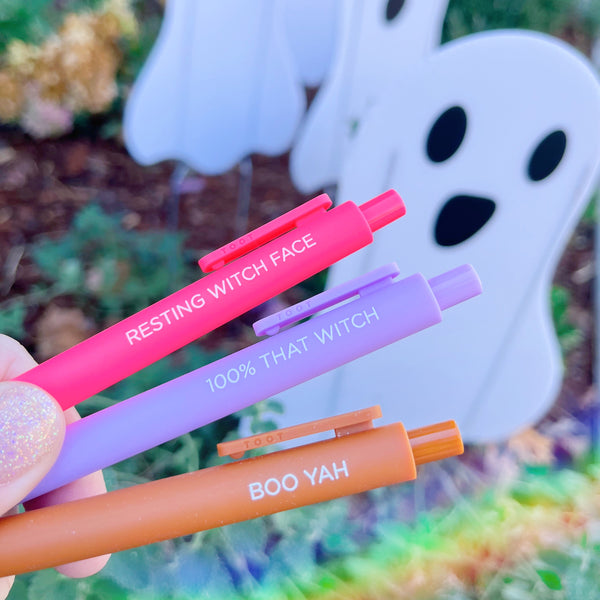 Boo Yah Halloween Jotter Pen Set - Freshie & Zero Studio Shop