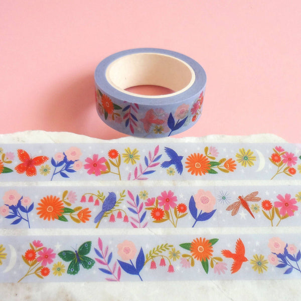 Bonbi Forest Washi Tape: Gliding Creatures - Freshie & Zero Studio Shop