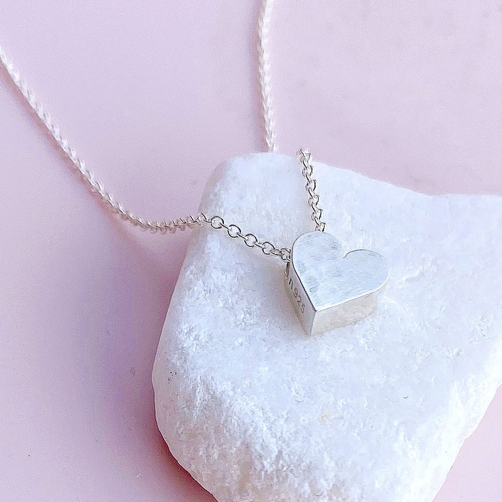 Tiny Mighty Heart Necklace - Freshie & Zero Studio Shop