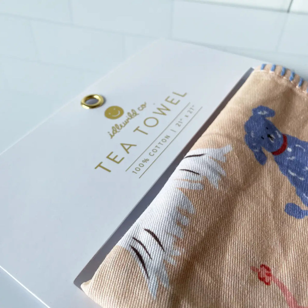 Tea Towel by Idlewild: Dogs - Freshie & Zero Studio Shop