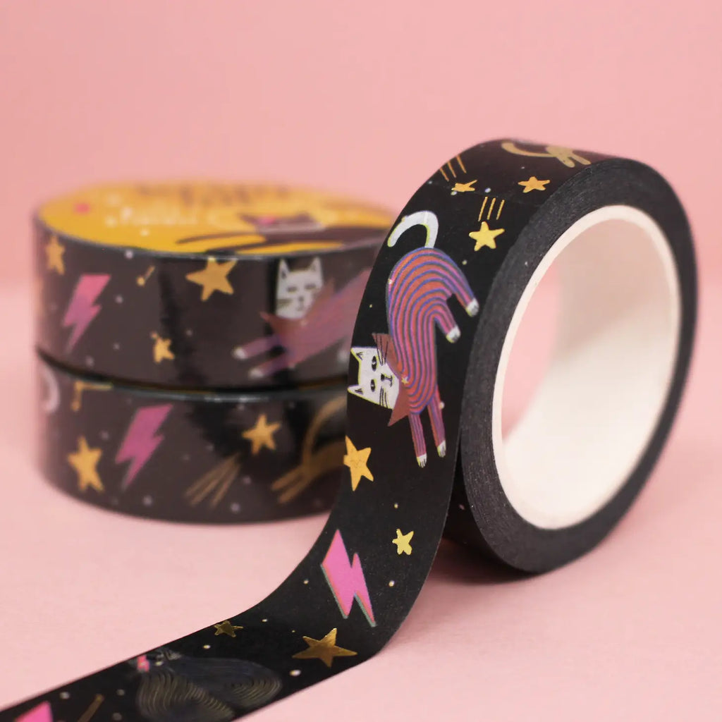Washi Tape: Stardust Kitty - Freshie & Zero Studio Shop