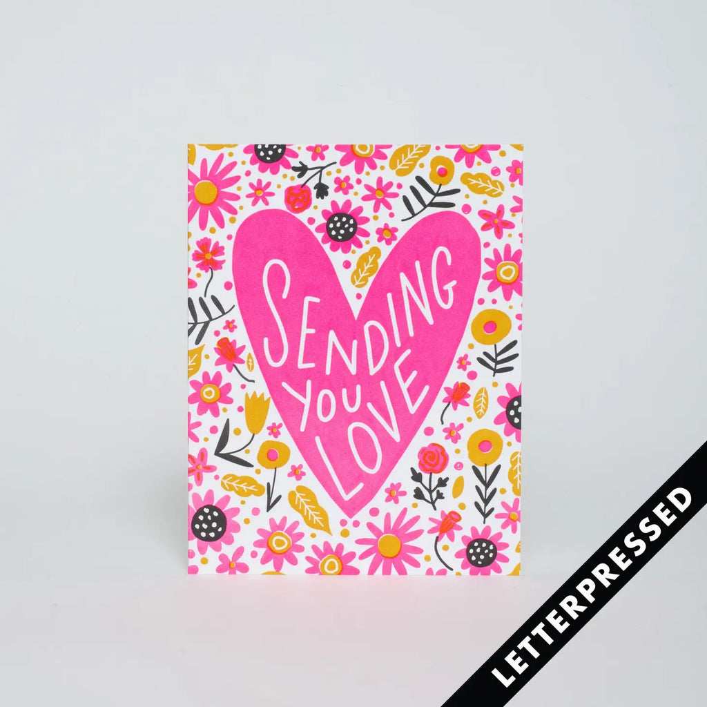 Sending You Love Greeting Card - Freshie & Zero Studio Shop