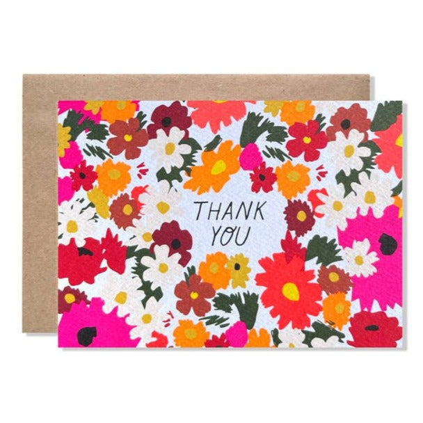 Boxed Note Cards: Thank You Flowers - Freshie & Zero Studio Shop