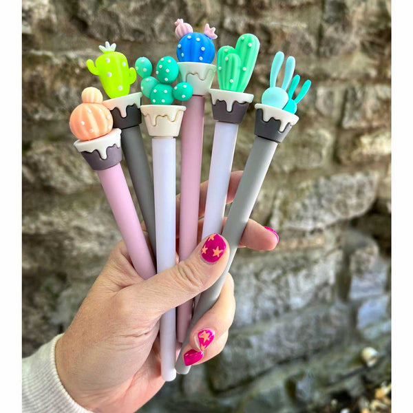 Cute Cactus Gel Pens - Freshie & Zero Studio Shop