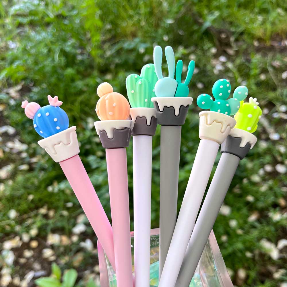 Cute Cactus Gel Pens | Freshie & Zero