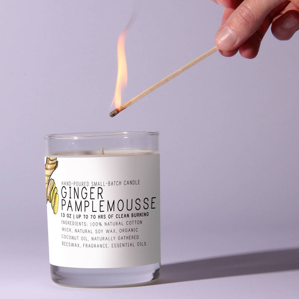 Ginger Pamplemousse 13oz Just Bee Candle - Freshie & Zero Studio Shop