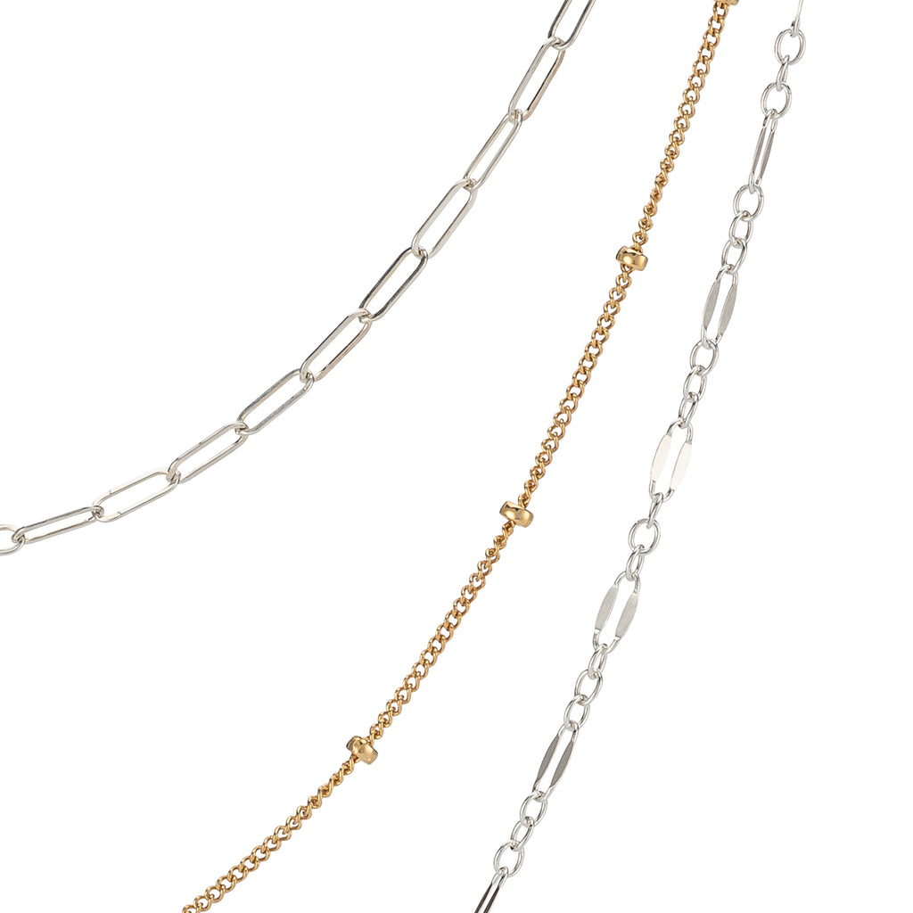Sequin Layering Chain Necklace - Freshie & Zero Studio Shop