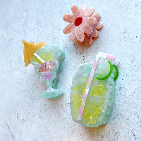 Mojito Cocktail Hair Claw Clip | Eco-Friendly - Freshie & Zero Studio Shop