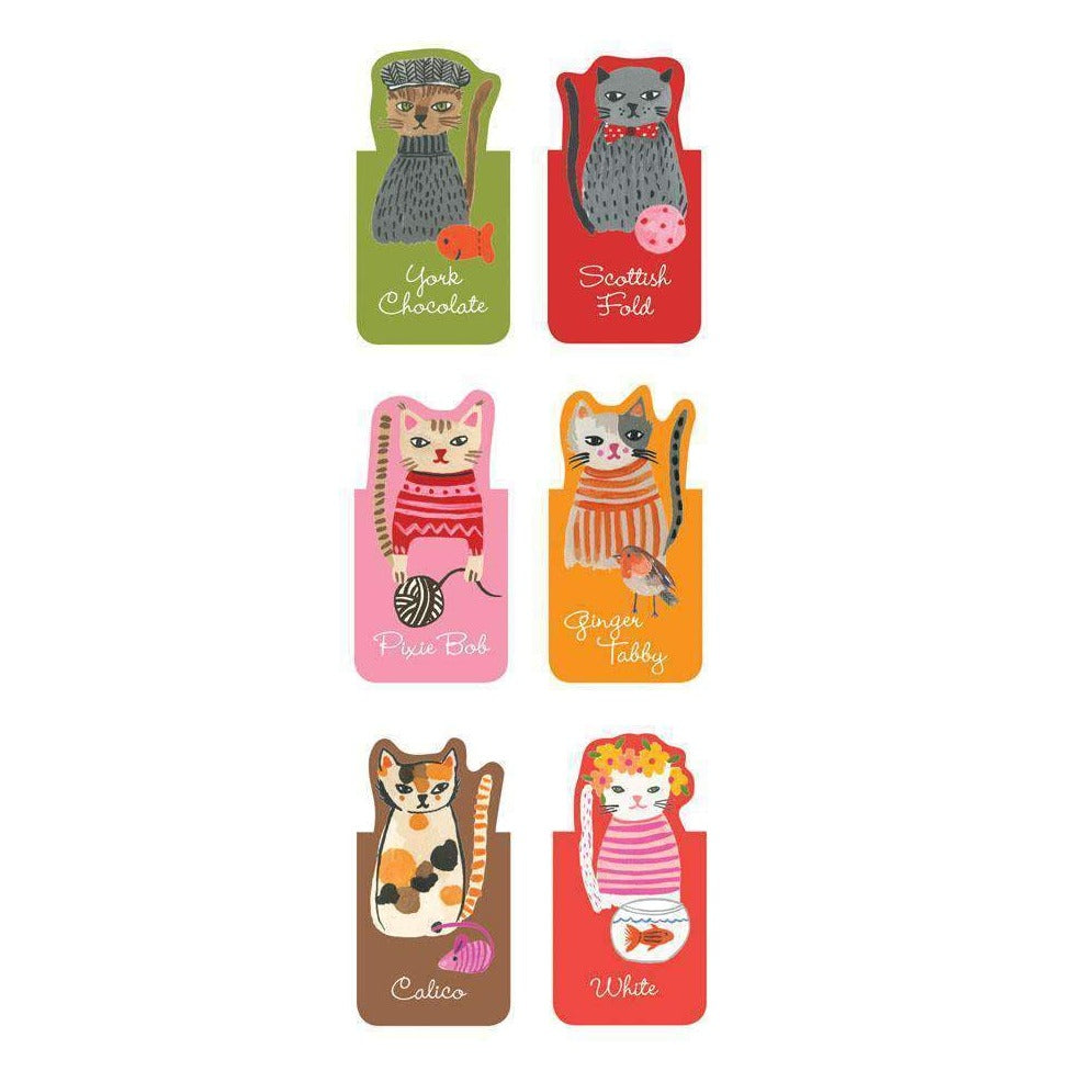 Cool Cats Magnetic Bookmarks - Freshie & Zero Studio Shop
