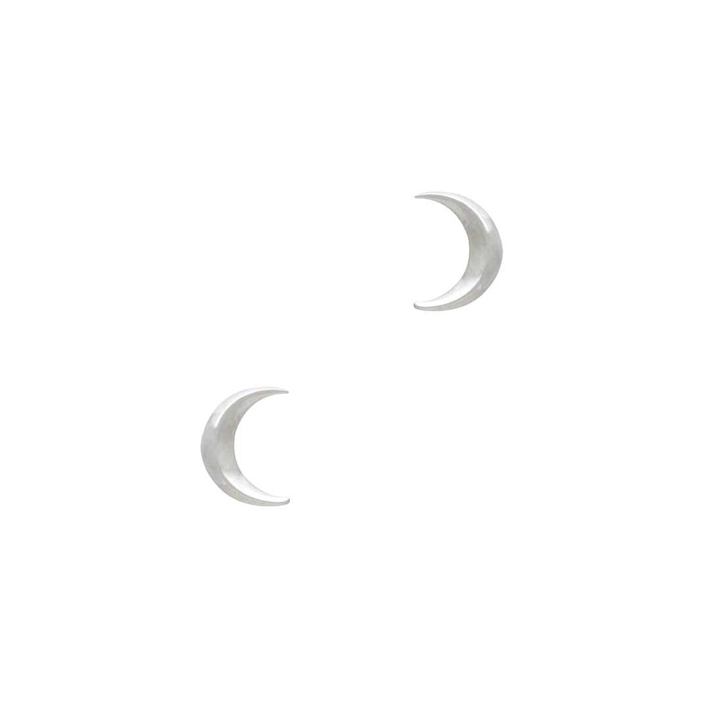 Tiny Stud Earrings: Crescent Moons - Freshie & Zero Studio Shop