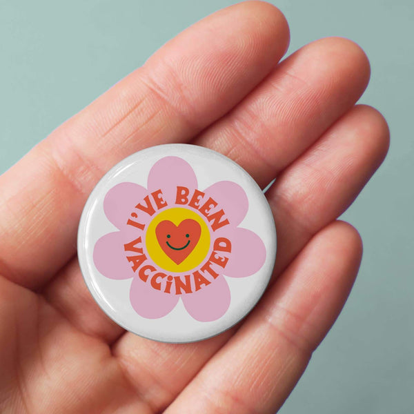 Vaccinated Pin Back Buttons - Freshie & Zero