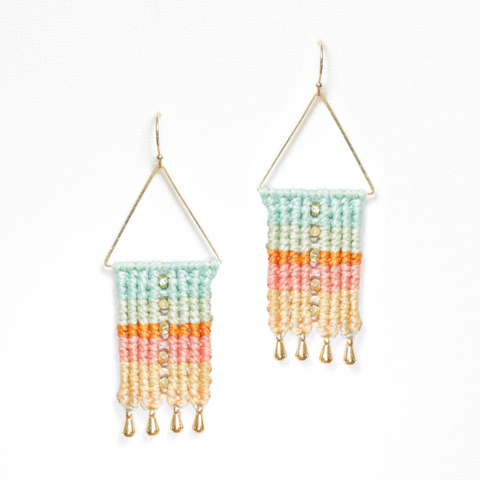 Dylan Earring in Reef by Chelsey Greene Studio featuring a stylish, handcrafted earring with reef-inspired design and textured finish.