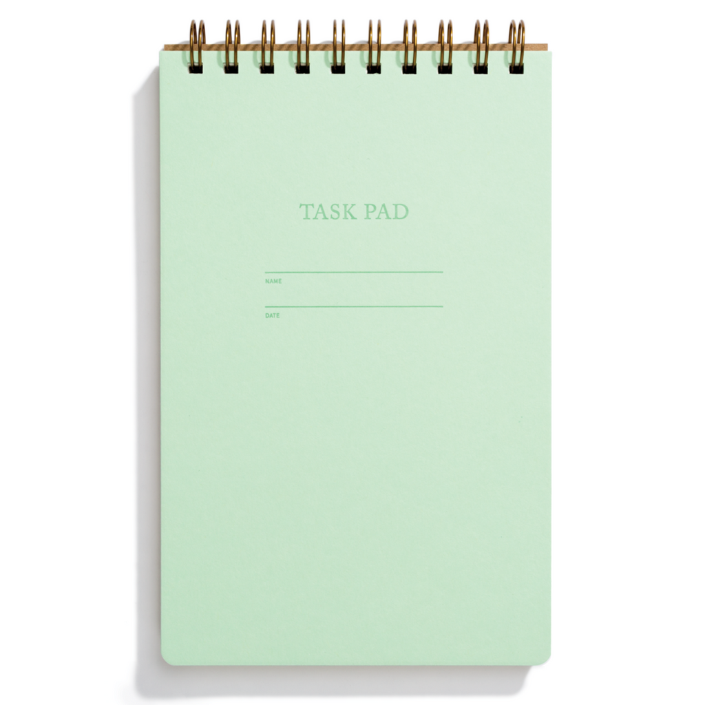 Task Pad Notebook by Shorthand Press: Mint - Freshie & Zero Studio Shop
