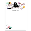 Deal With It Cat Notepad - Freshie & Zero