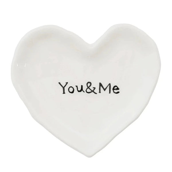 Heart Shaped "You & Me" Dish - Freshie & Zero Studio Shop