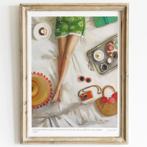 Janet Hill Art Print: Twelve Days at Penny Fontaine Hotel Day 9  8.5"x11" - Freshie & Zero Studio Shop