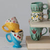Hand-Painted Stoneware Mini Mugs - Freshie & Zero Studio Shop