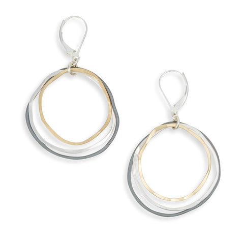Mixed Caldera earrings by Freshie & Zero featuring colorful, abstract-shaped earrings with a modern, artistic design.