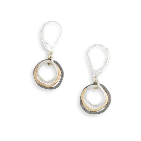 Mixed mini Caldera earrings by Freshie & Zero featuring small, colorful, handcrafted earrings with volcanic-inspired designs.