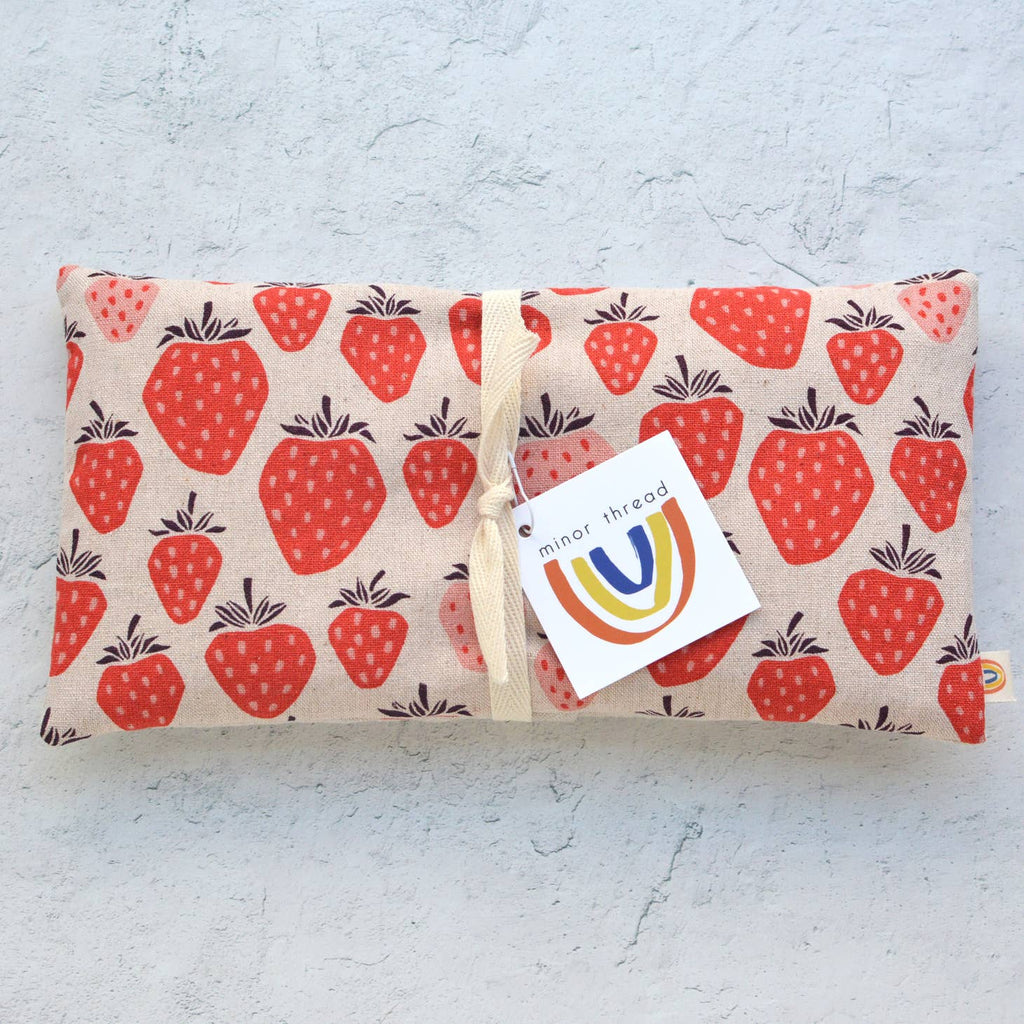Strawberries Weighted Eye Pillow - Freshie & Zero Studio Shop